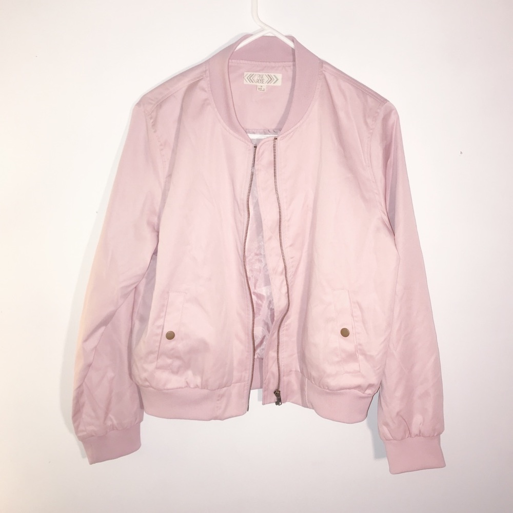 Light Pink Bomber Jacket